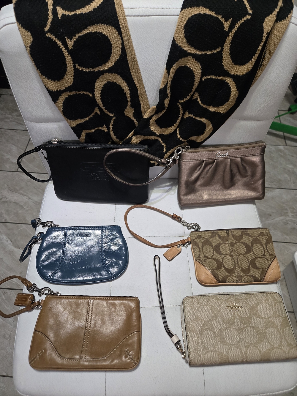 Coach Premium Wristlet & Slim Wallet Bundle Set - 6 Pieces